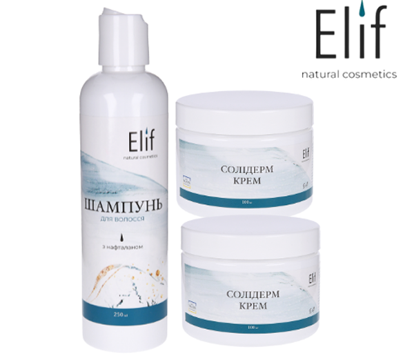 Крем та шампунь від псоріазу на голові та волосистій частині голови Київ та Україна